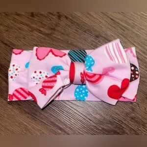 Little Sleepies Pink Sweet Valentine Luxe Bow (NB-3T)